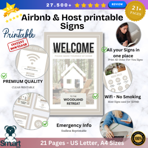 Airbnb & Host Signs - DFY Printable