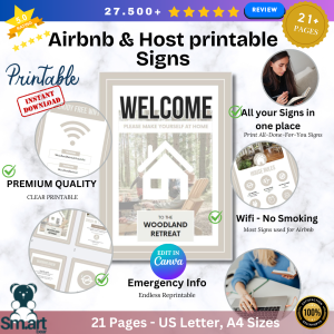 Airbnb & Host printable Signs
