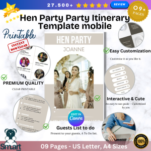 Hen Party Itinerary Template - mobile