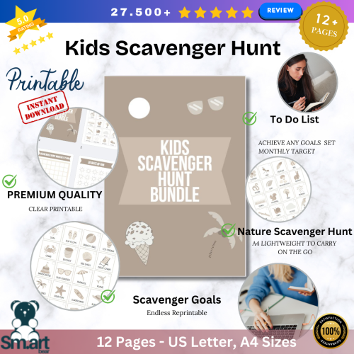 Kids Scavenger hunt bundle
