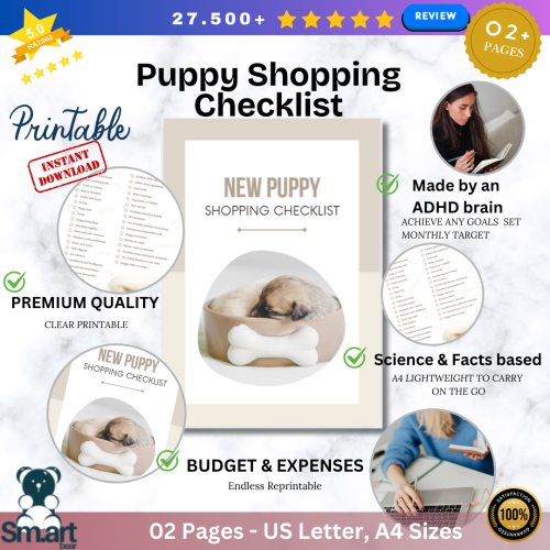 New Puppy Shopping Checklist