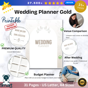 Wedding Planner Gold Print